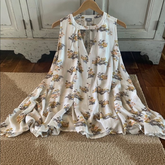 🌻Summer Floral Boho Laying Tunic Tank Sizes M - Picture 2 of 7